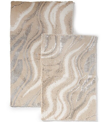 Luxury Hotel Bijoux Abstract Marble Bath Rug