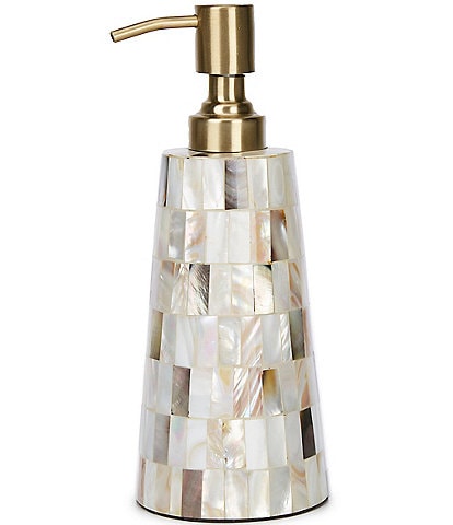 Luxury Hotel Essex Collection Gold Mother of Pearl Soap/Lotion Pump Dispenser