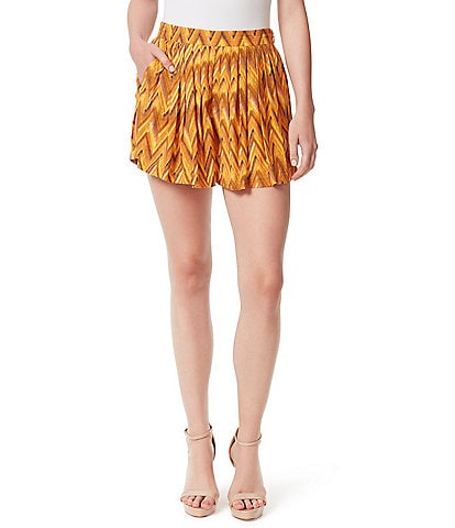 Coordinating Lynnie High Rise Printed Pleated Shorts