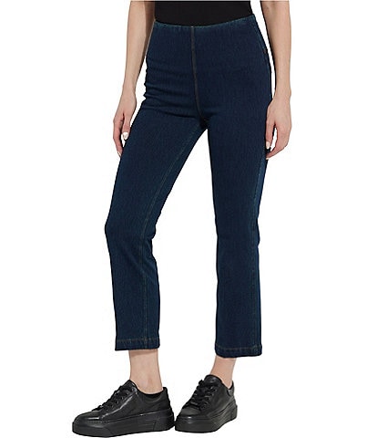 Lysse Denim Baby Bootcut Ankle Leggings