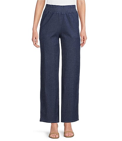 M Made in Italy Cotton Straight Leg Pants