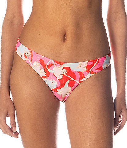 Maaji Icon Flirt Floral Rush Reversible Thin Side Classic Swim Bottom