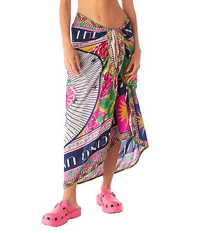 Maaji Isla Cerice Bouquete Print Pareo Swim Cover-Up