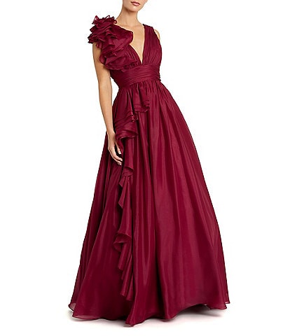 burgundy Women s Formal Dresses Evening Gowns Dillard s