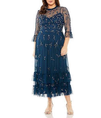 Boscov's mother of the bride best sale plus size