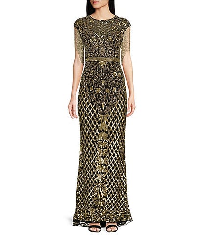 gold sequin dress Women s Formal Dresses Evening Gowns Dillard s