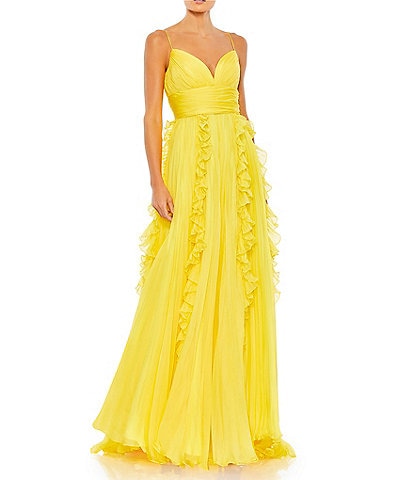 Dillards on sale yellow dresses