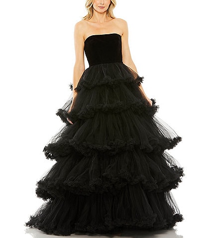 B. Darlin Strapless Pleated Bubble Dress | Dillard's