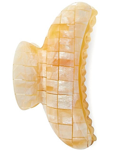 MACHETE Sea Shell Checker Grande Heirloom Claw Clip