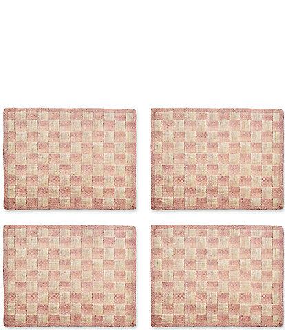 MacKenzie-Childs Sinamay Woven Check Placemats, Set of 4