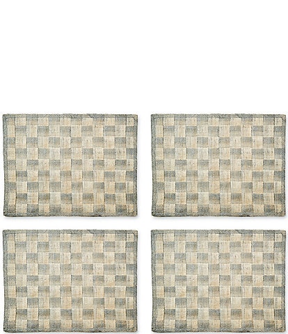 MacKenzie-Childs Sinamay Woven Check Placemats, Set of 4