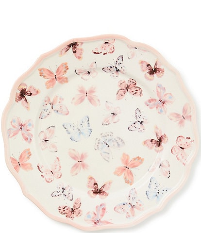 MacKenzie-Childs Butterfly Hill Scalloped Dinner Plate