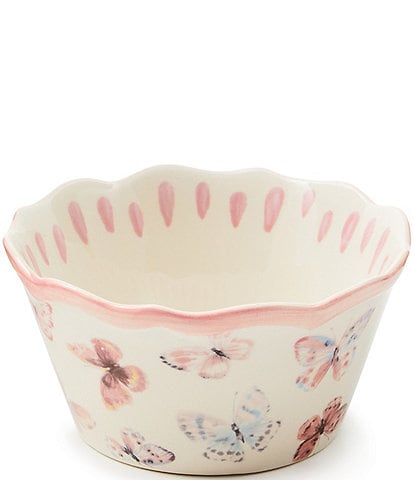 MacKenzie-Childs Butterfly Hill Stoneware Serving Bowl
