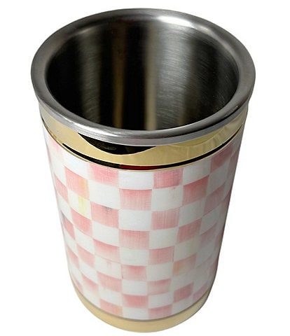 MacKenzie-Childs Check® 3260 Gold Wine Cooler