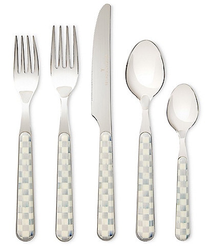 MacKenzie-Childs Check Bistro Flatware Five-Piece Place Setting