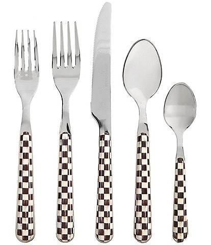 MacKenzie-Childs Check Bistro Flatware Five-Piece Place Setting