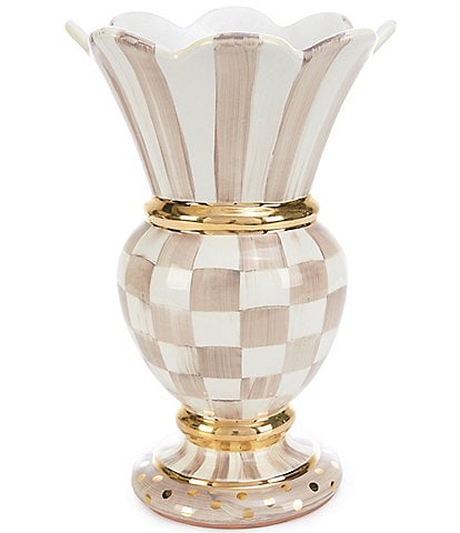 MacKenzie-Childs Check Ceramic Great Vase