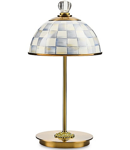 MacKenzie-Childs Check LED Rechargeable Dome Table Lamp