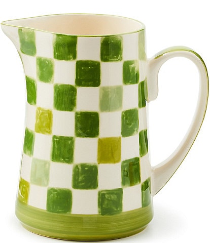 MacKenzie-Childs Check Stoneware Pitcher 1.75-Quart