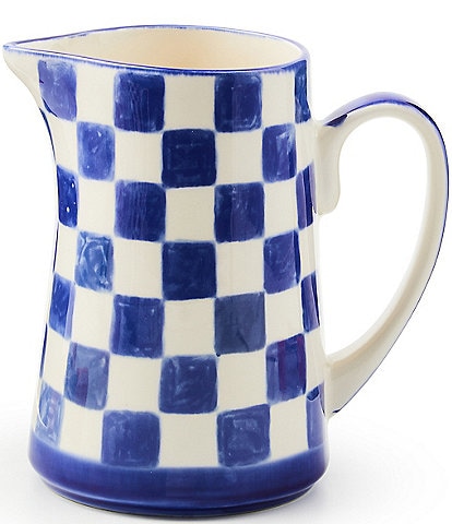 MacKenzie-Childs Check Stoneware Pitcher 1.75-Quart
