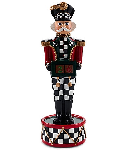 MacKenzie-Childs Christmas Countdown Musical Nutcracker Figurine