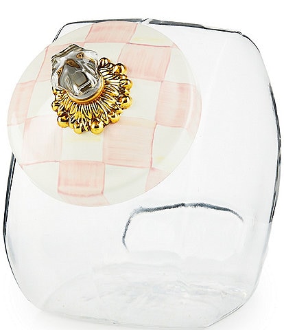 MacKenzie-Childs Cookie Jar with Check Lid