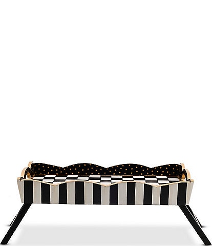 MacKenzie-Childs Check Breakfast Tray with Handles
