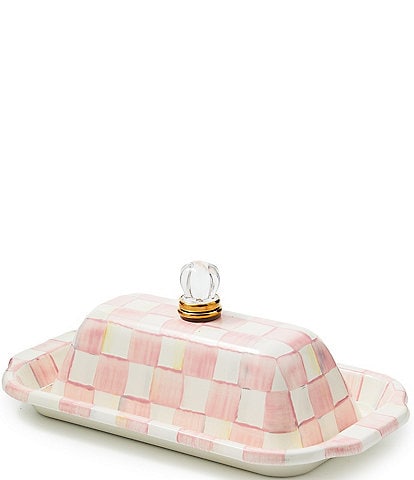 MacKenzie-Childs Check® Enamel Butter Box