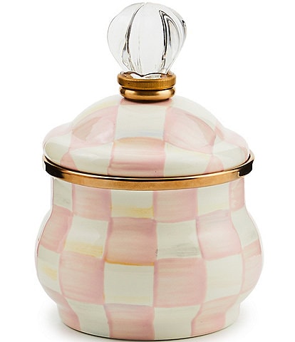 MacKenzie-Childs Courtly Check® Enamel Lidded Sugar Bowl