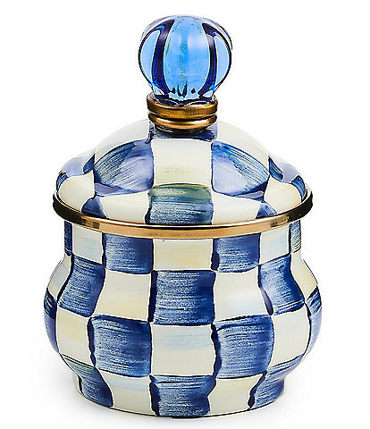 MacKenzie-Childs Courtly Check® Enamel Lidded Sugar Bowl