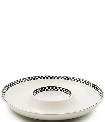 MacKenzie-Childs Courtly Check® Everyday Chip & Dip Server