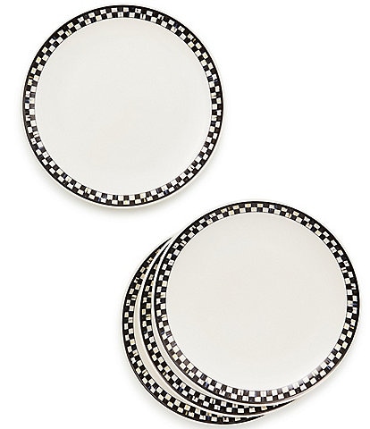 MacKenzie-Childs Courtly Check® Everyday Lunch Plates, Set of 4
