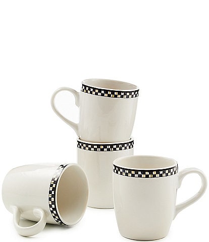 MacKenzie-Childs Courtly Check® Everyday Mugs, Set of 4