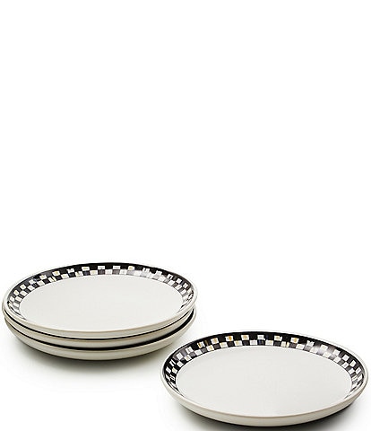 MacKenzie-Childs Courtly Check® Everyday Small Plates, Set of 4