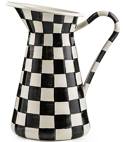 MacKenzie-Childs Check Practical Pitcher