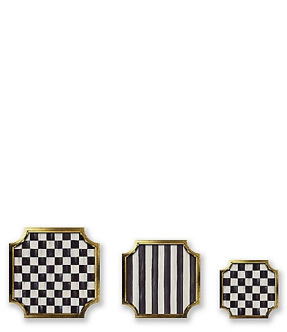 MacKenzie-Childs Courtly Stackable Trinket Trays, Set of 3