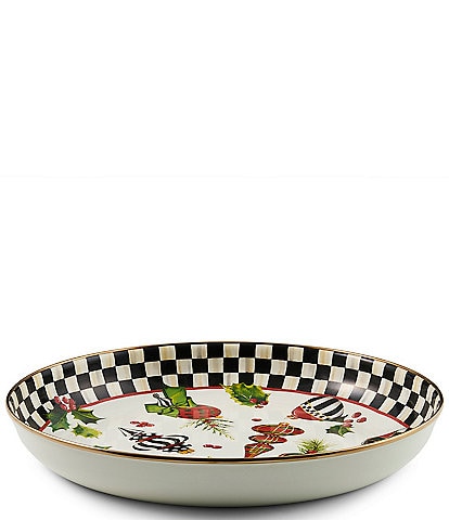 MacKenzie-Childs Deck The Halls Collection Check Abundant Bowl
