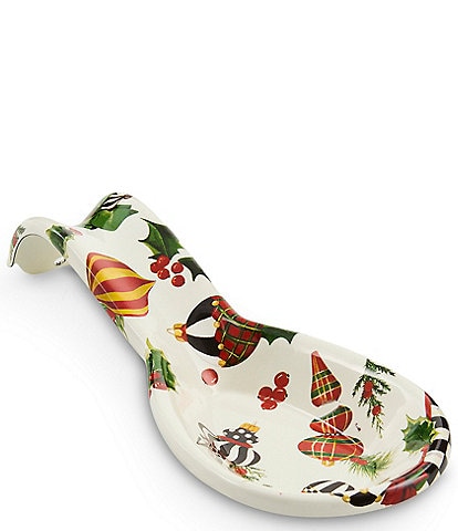 MacKenzie-Childs Deck The Halls Collection Spoon Rest