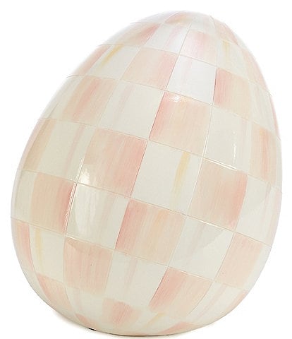 MacKenzie-Childs Easter Collection Check Egg Figurine, Small