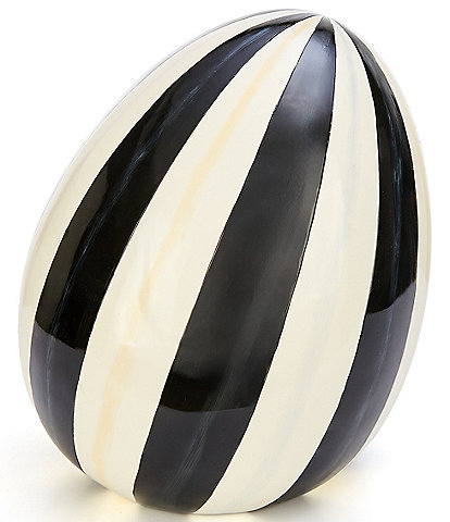 MacKenzie-Childs Easter Collection Stripe Egg Figurine, Medium