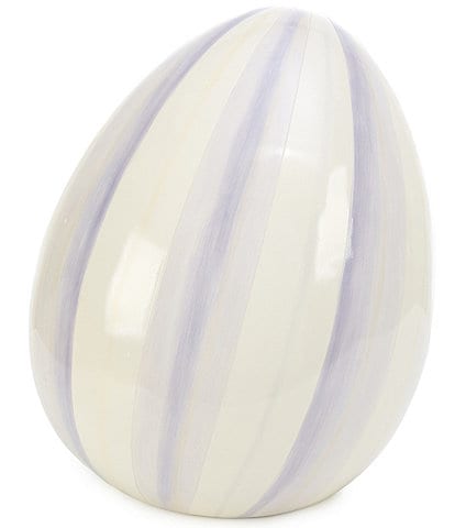 MacKenzie-Childs Easter Collection Stripe Medium Egg Figurine
