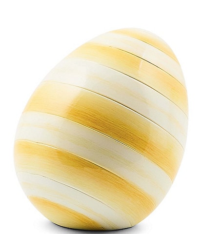 MacKenzie-Childs Easter Collection Stripe Egg Figurine, Mini