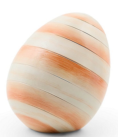 MacKenzie-Childs Easter Collection Stripe Egg Figurine, Mini
