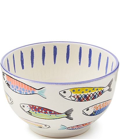 MacKenzie-Childs Go Fish Serving Bowl