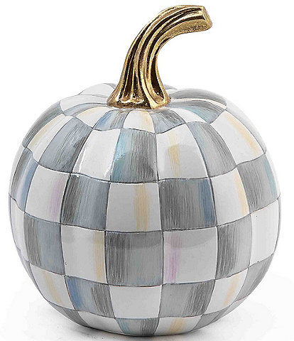 MacKenzie-Childs Harvest Collection Mini Check® Pumpkin