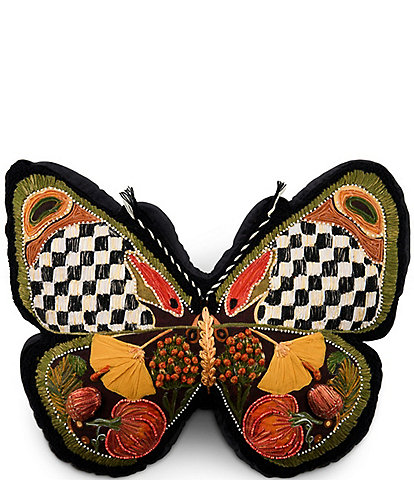 MacKenzie-Childs Harvest Collection Moth Shaped Pillow
