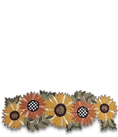 MacKenzie-Childs Harvest Collection Sunflower Beaded Table Runner