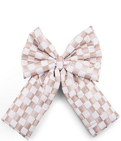 MacKenzie-Childs Holiday Collection Check Bow Decor