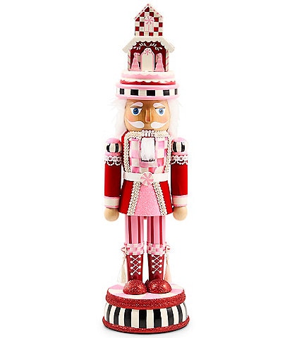 MacKenzie-Childs Holiday Collection Ruby Red Wood Nutcracker
