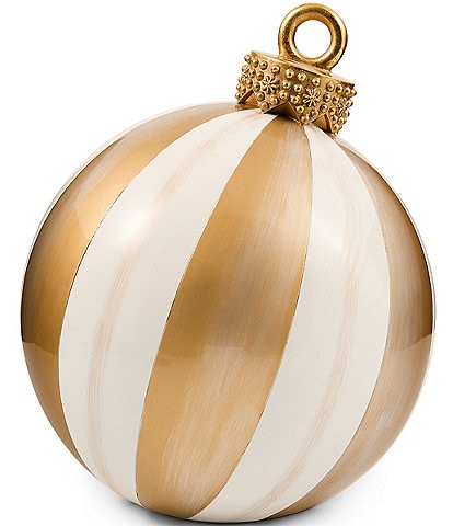 MacKenzie-Childs Holiday Collection Stripe Medium Tabletop Ornament Figurine